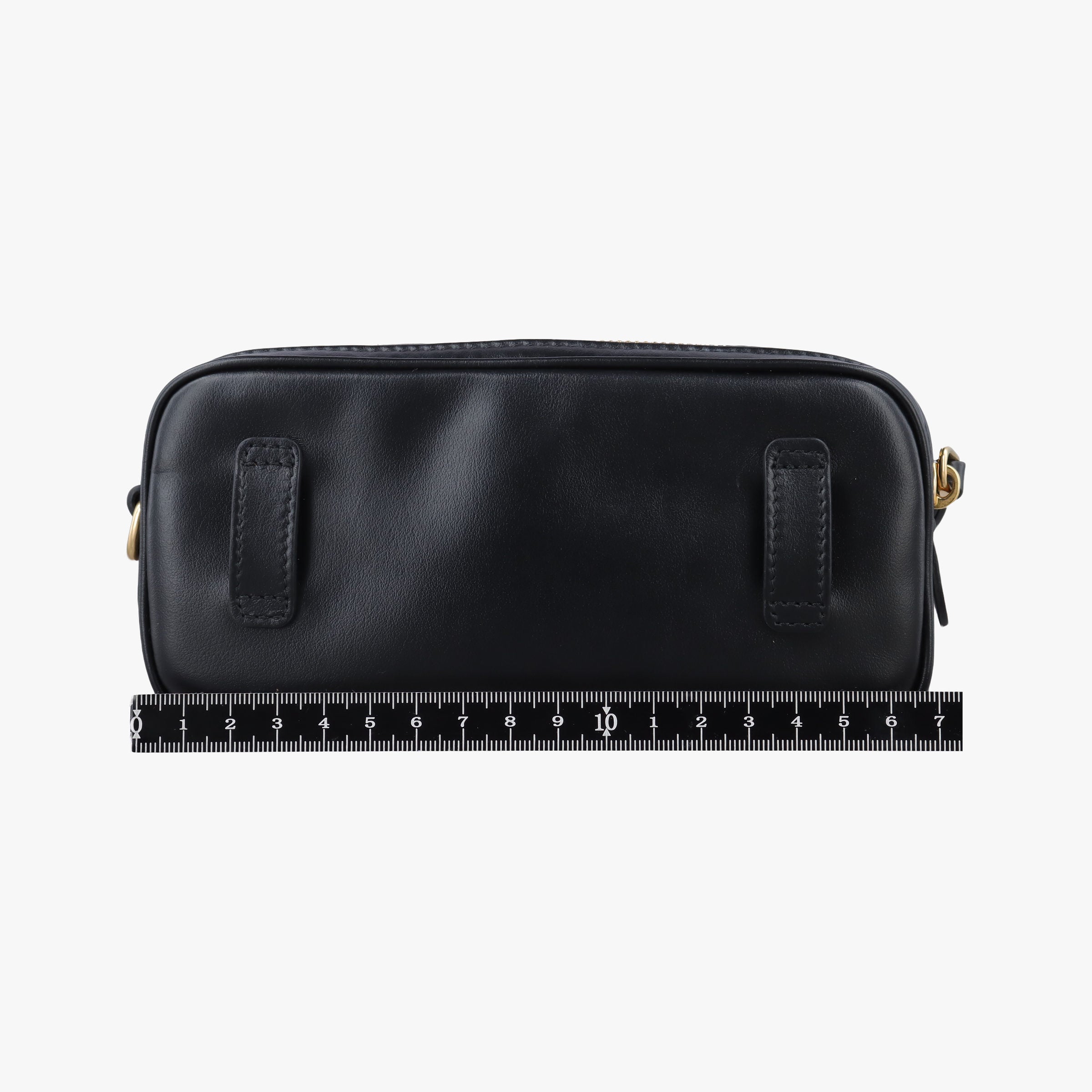 Secondhand Miu Miu logo Black leather  bum bag/waist bag | stylenewstar