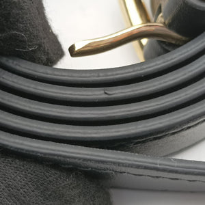 Secondhand Miu Miu logo Black leather  bum bag/waist bag | stylenewstar