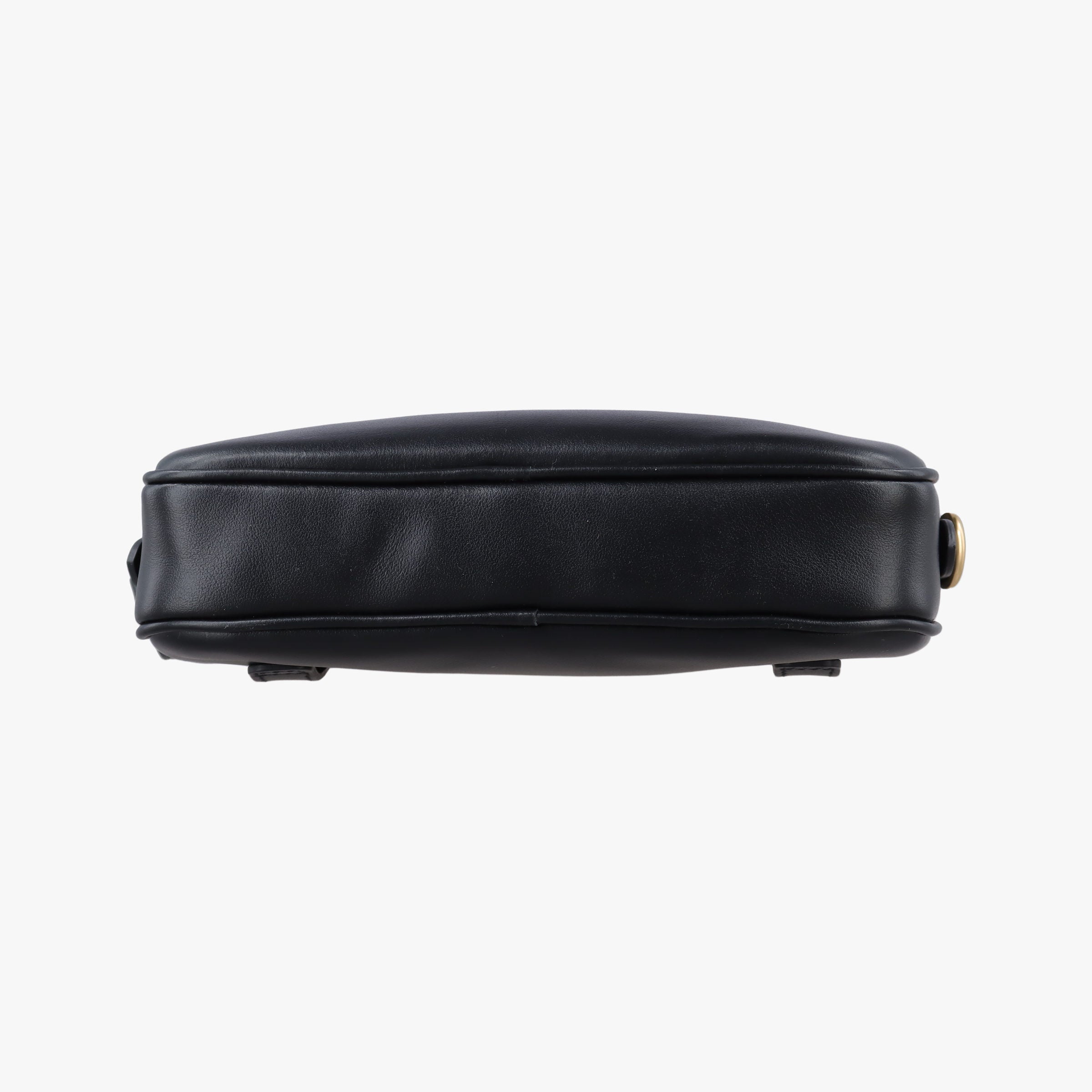 Secondhand Miu Miu logo Black leather  bum bag/waist bag | stylenewstar