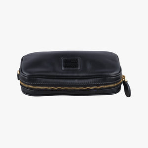Secondhand Miu Miu logo Black leather  bum bag/waist bag | stylenewstar