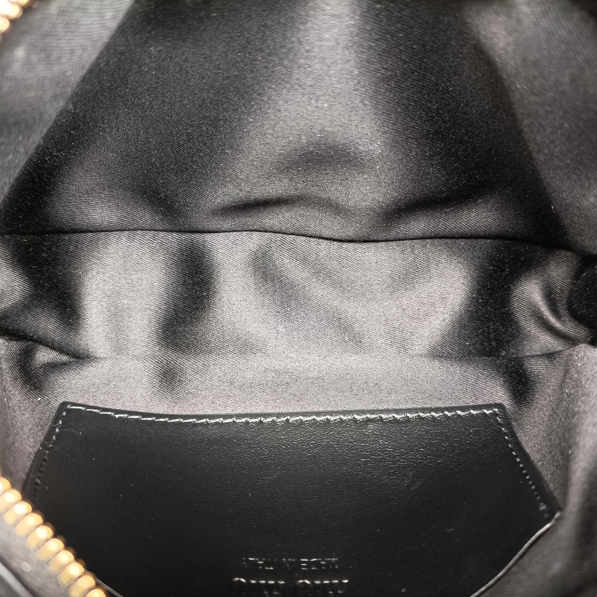 Secondhand Miu Miu logo Black leather  bum bag/waist bag | stylenewstar