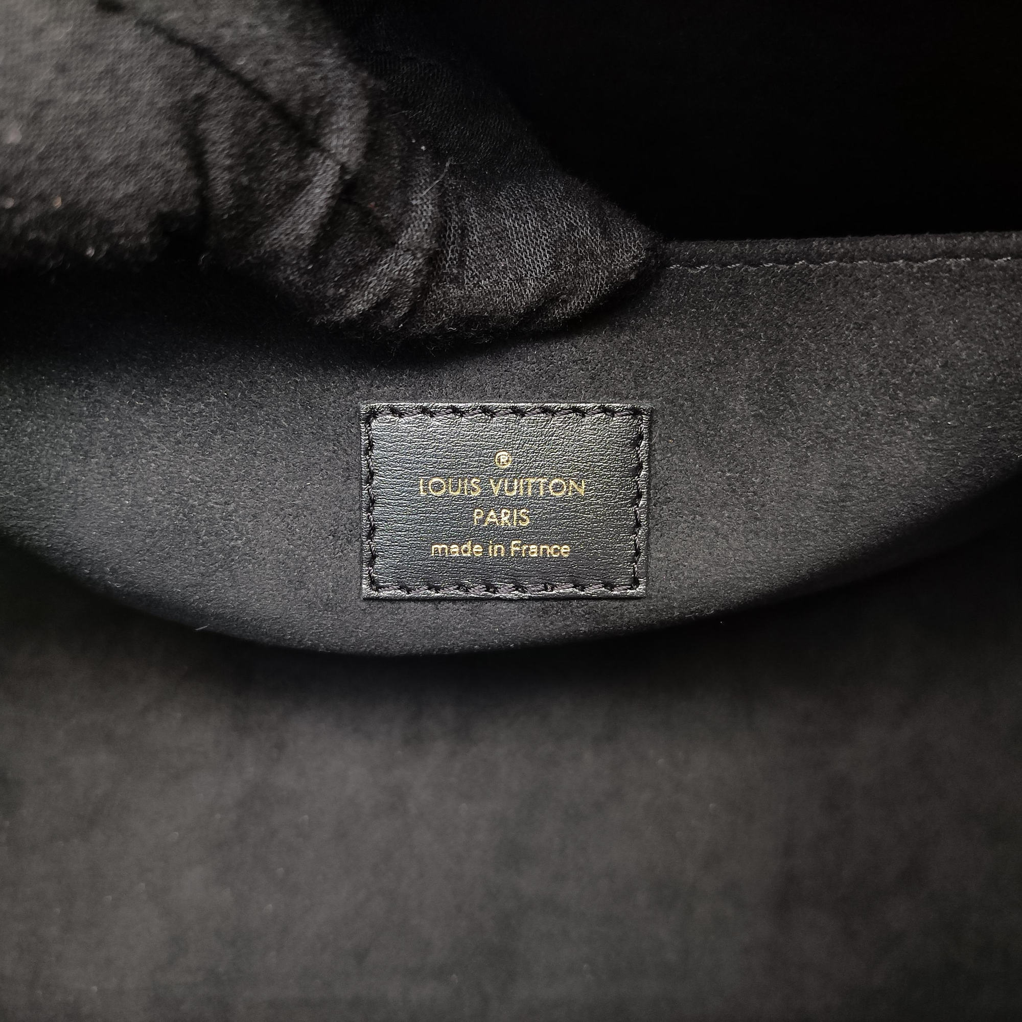 Vintage Louis Vuitton SINCE1854 On the Go GM Black×White jacquard canvas x leather M57207 shoulderbag | stylenewstar