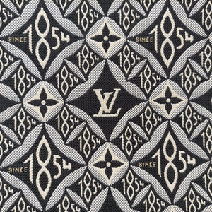 Vintage Louis Vuitton SINCE1854 On the Go GM Black×White jacquard canvas x leather M57207 shoulderbag | stylenewstar
