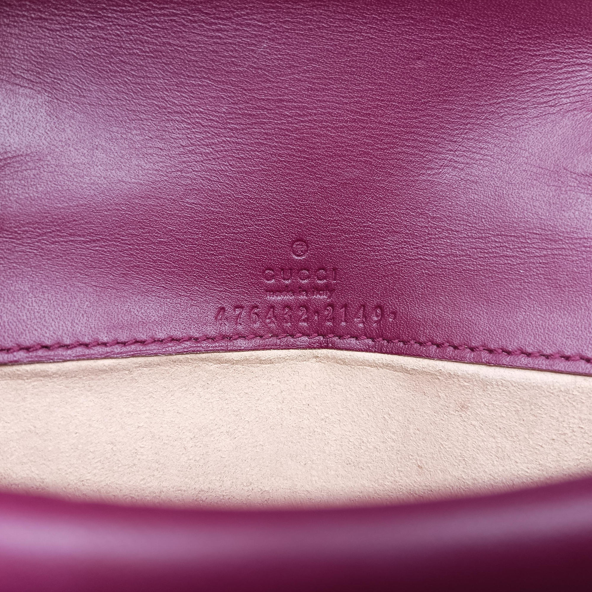 Pre-owned Gucci Dionysus Purple velour×Leather 476432 shoulderbag | stylenewstar