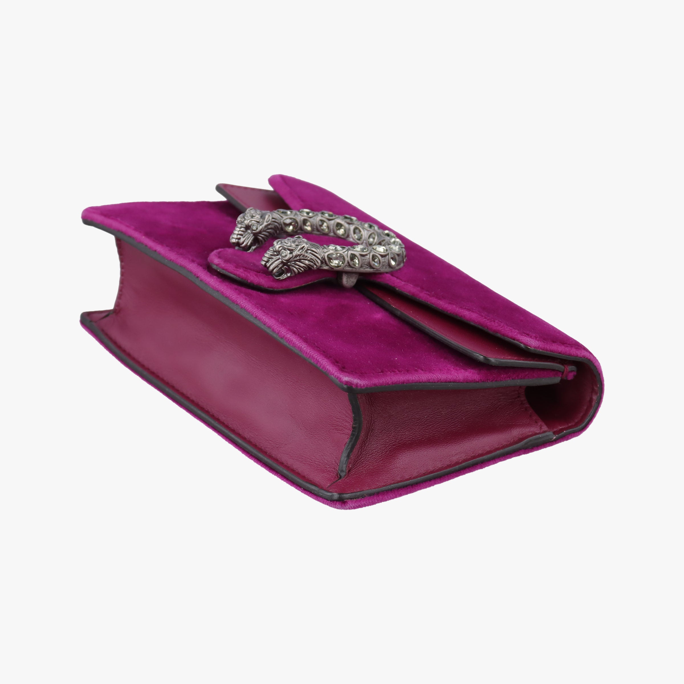 Pre-owned Gucci Dionysus Purple velour×Leather 476432 shoulderbag | stylenewstar