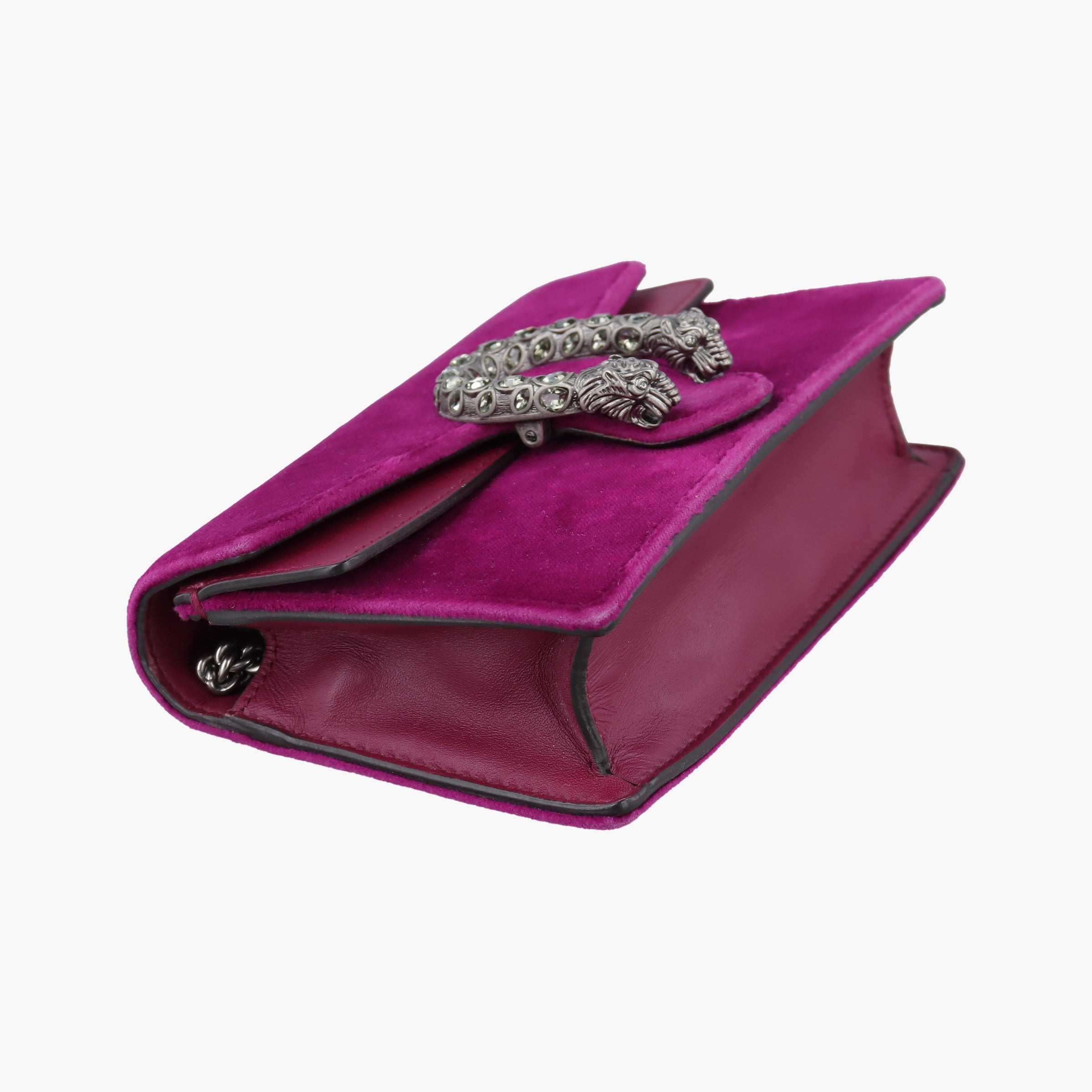 Pre-owned Gucci Dionysus Purple velour×Leather 476432 shoulderbag | stylenewstar