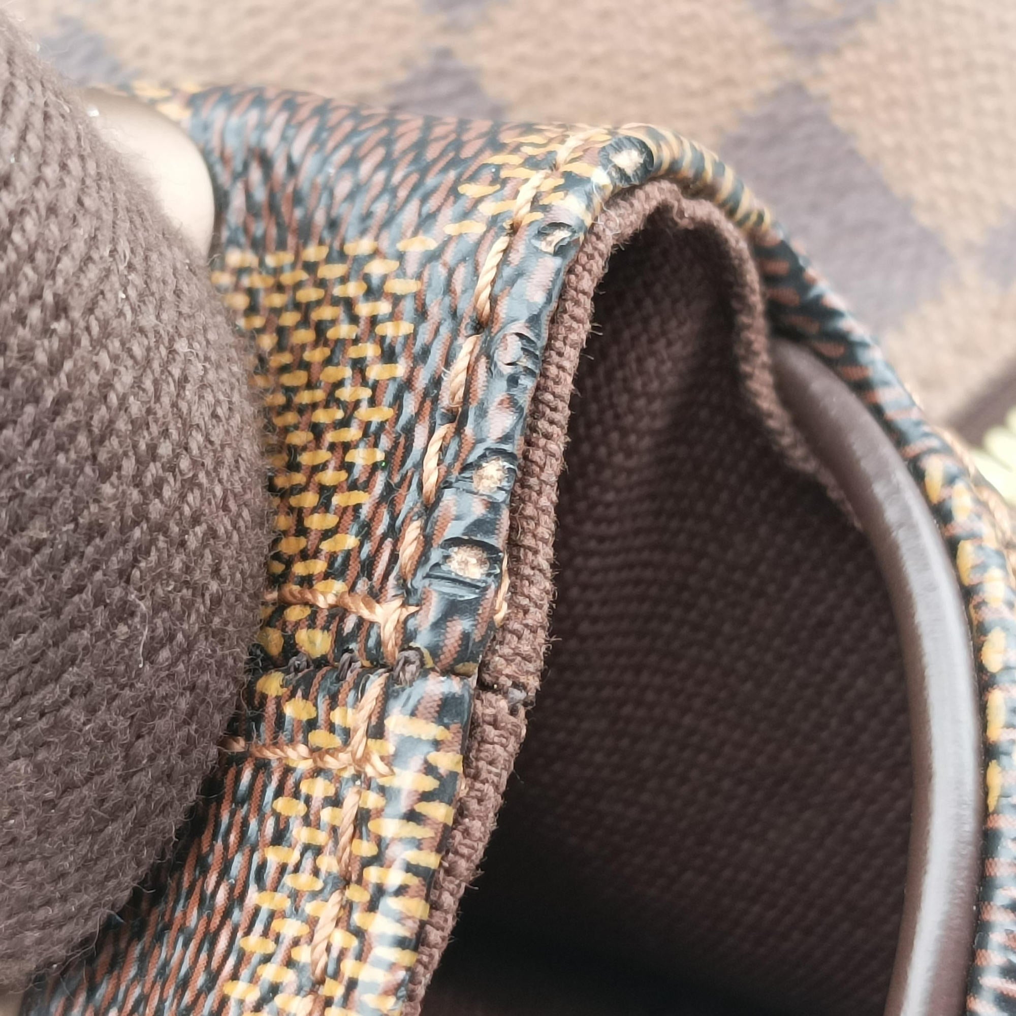 Pre-owned Louis Vuitton BROOKLYN GM EBENE Damier Canvas N51212 shoulderbag | stylenewstar