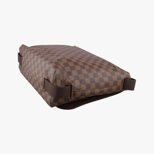 Pre-owned Louis Vuitton BROOKLYN GM EBENE Damier Canvas N51212 shoulderbag | stylenewstar