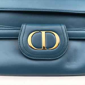 Pre-owned Christian Dior Diordouble Blue Leather  shoulderbag | stylenewstar