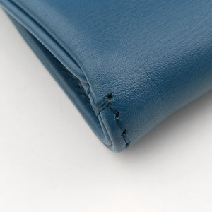 Pre-owned Christian Dior Diordouble Blue Leather  shoulderbag | stylenewstar