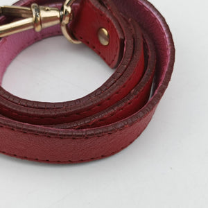 Pre-owned Fendi Zucca Vanity Mirror Brown × Red Jacquard × Leather 8BN133 shoulderbag | stylenewstar