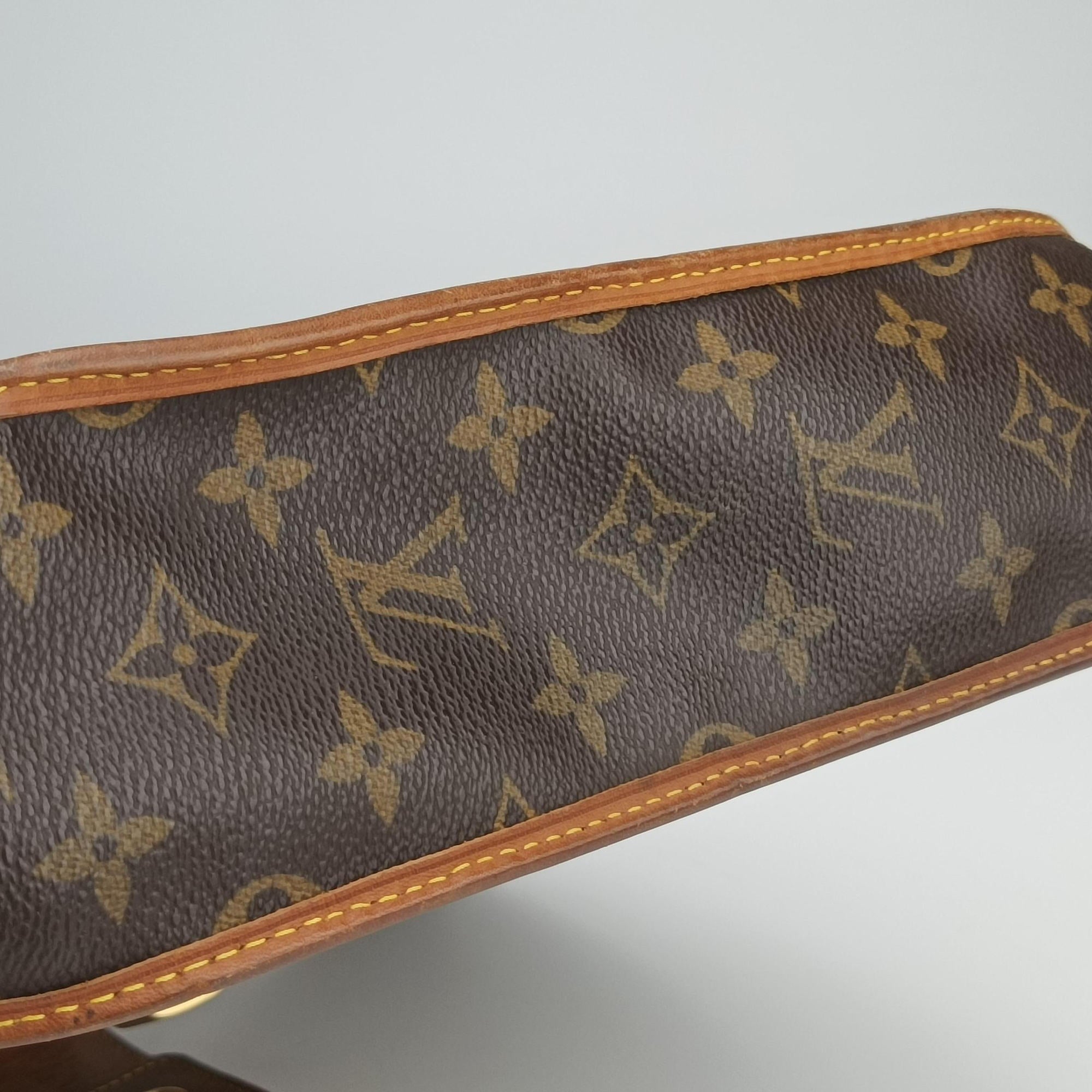 Pre-owned Louis Vuitton Musette brown×Green Monogram Perforated M95173 shoulderbag | stylenewstar