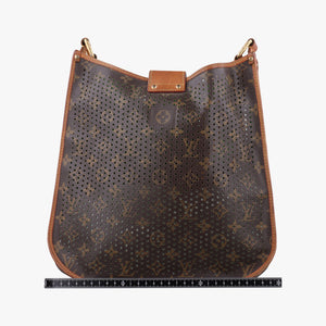 Pre-owned Louis Vuitton Musette brown×Green Monogram Perforated M95173 shoulderbag | stylenewstar