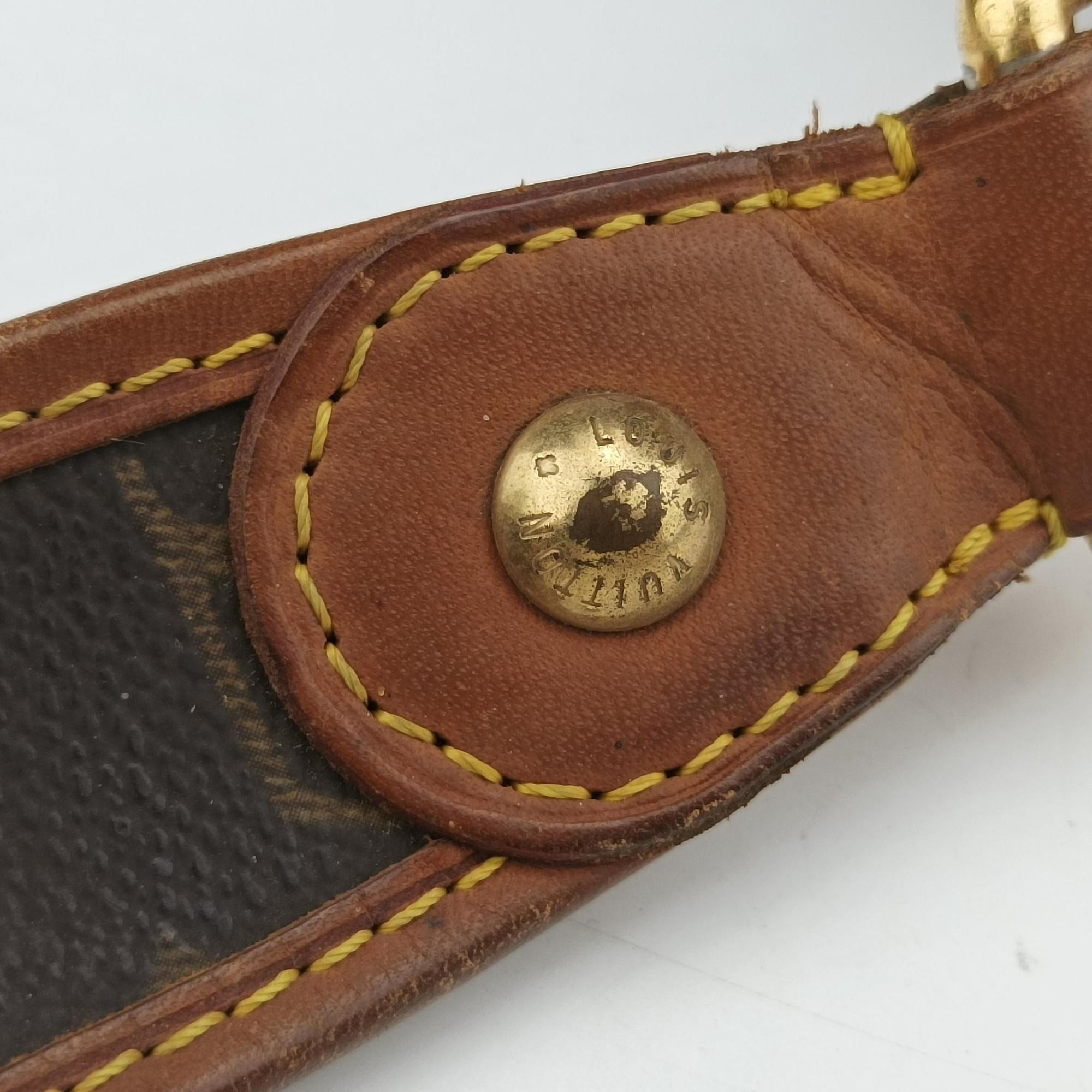 Pre-owned Louis Vuitton Musette brown×Green Monogram Perforated M95173 shoulderbag | stylenewstar