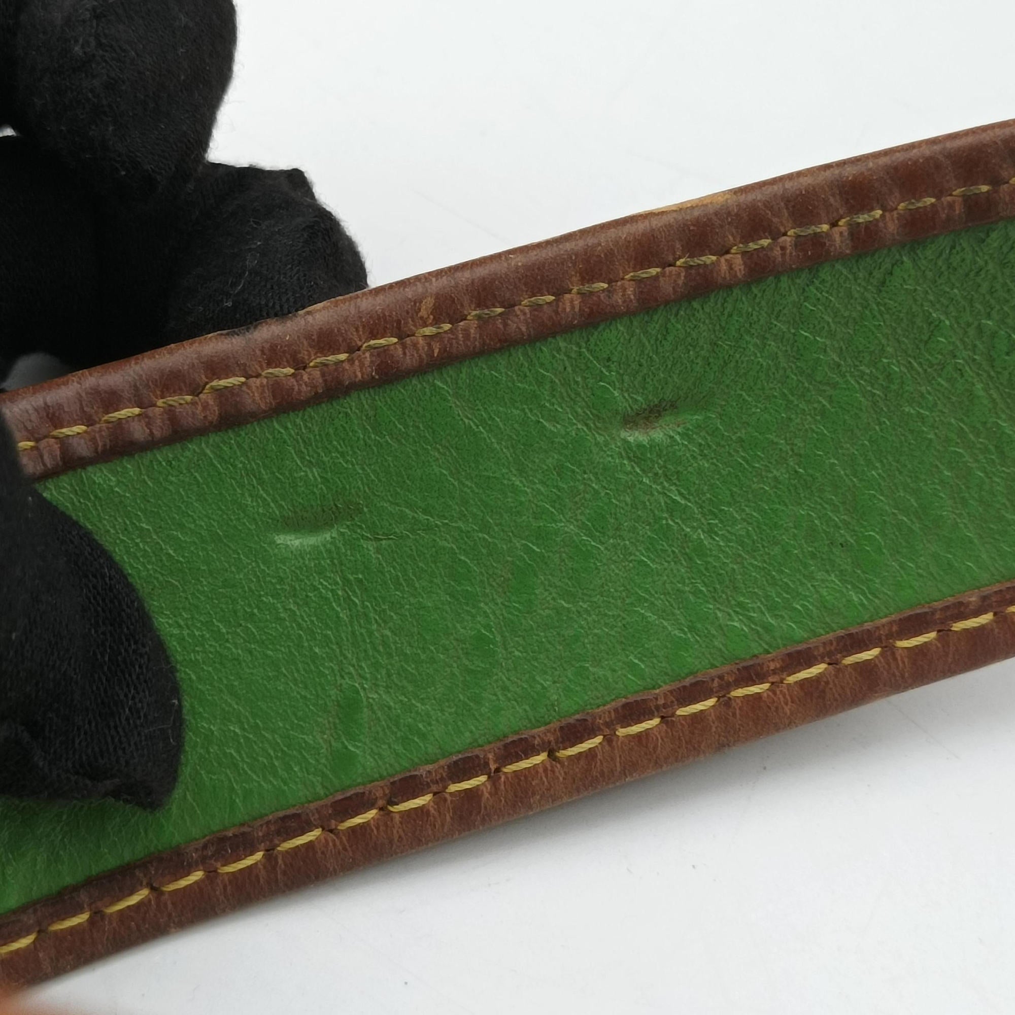 Pre-owned Louis Vuitton Musette brown×Green Monogram Perforated M95173 shoulderbag | stylenewstar