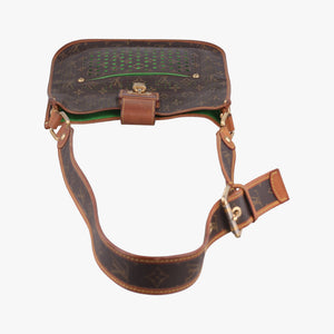 Pre-owned Louis Vuitton Musette brown×Green Monogram Perforated M95173 shoulderbag | stylenewstar