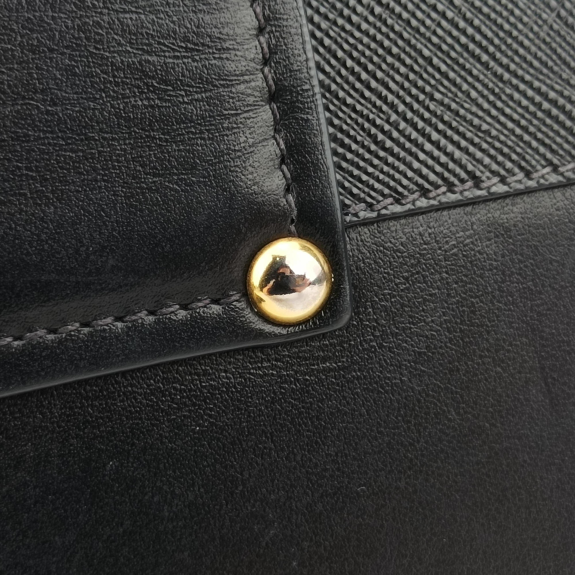 Pre-owned Prada Cahier Black Leather 1BD045 shoulderbag | stylenewstar