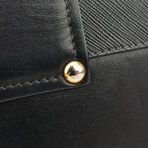Pre-owned Prada Cahier Black Leather 1BD045 shoulderbag | stylenewstar
