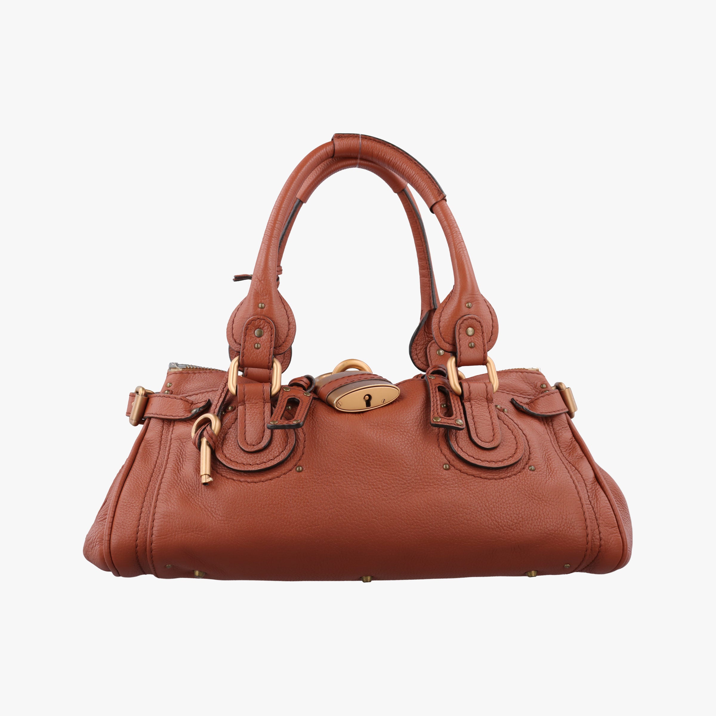 Vintage Chloe Paddington Brown Leather  handbag | stylenewstar