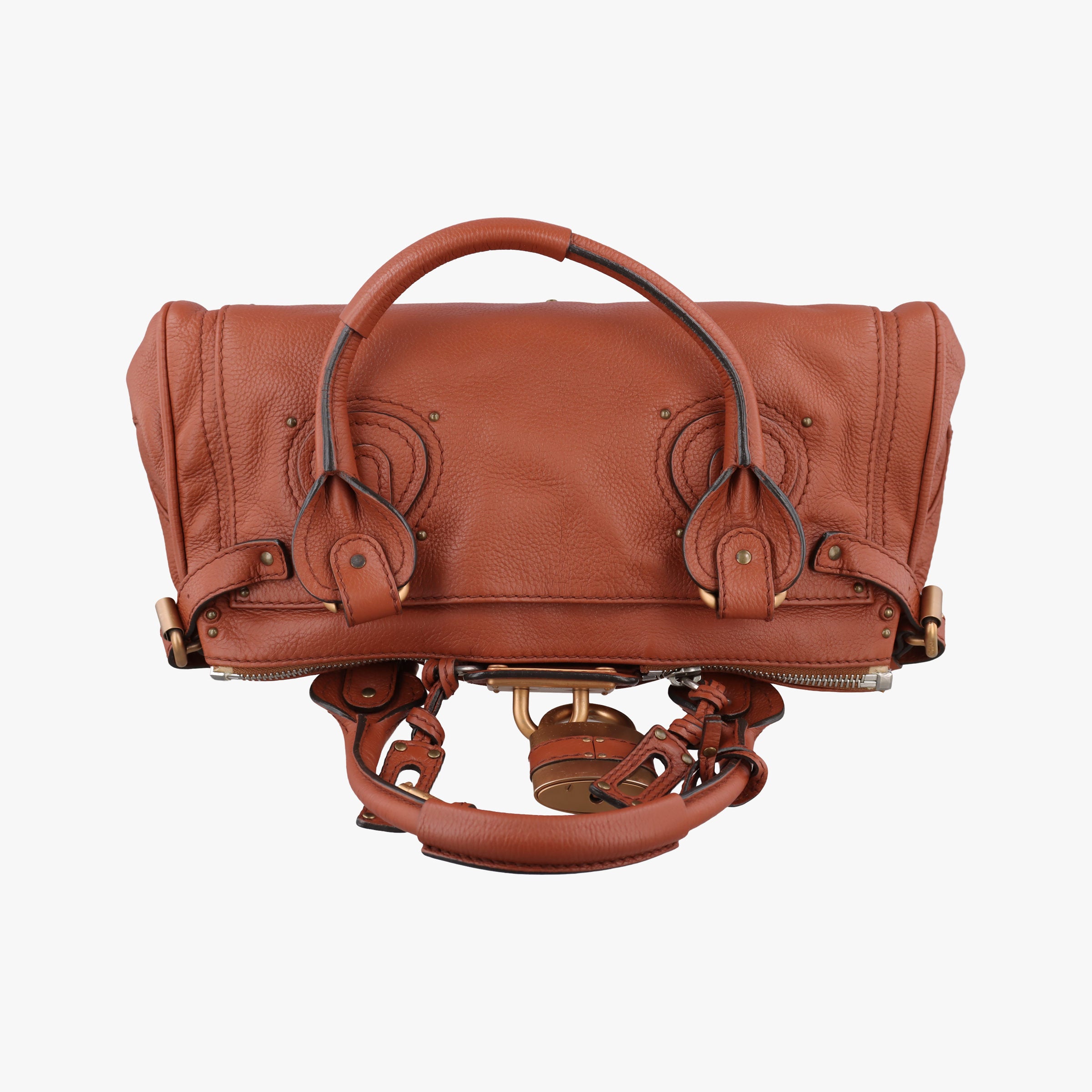 Vintage Chloe Paddington Brown Leather  handbag | stylenewstar