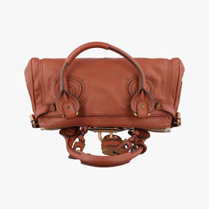 Vintage Chloe Paddington Brown Leather  handbag | stylenewstar