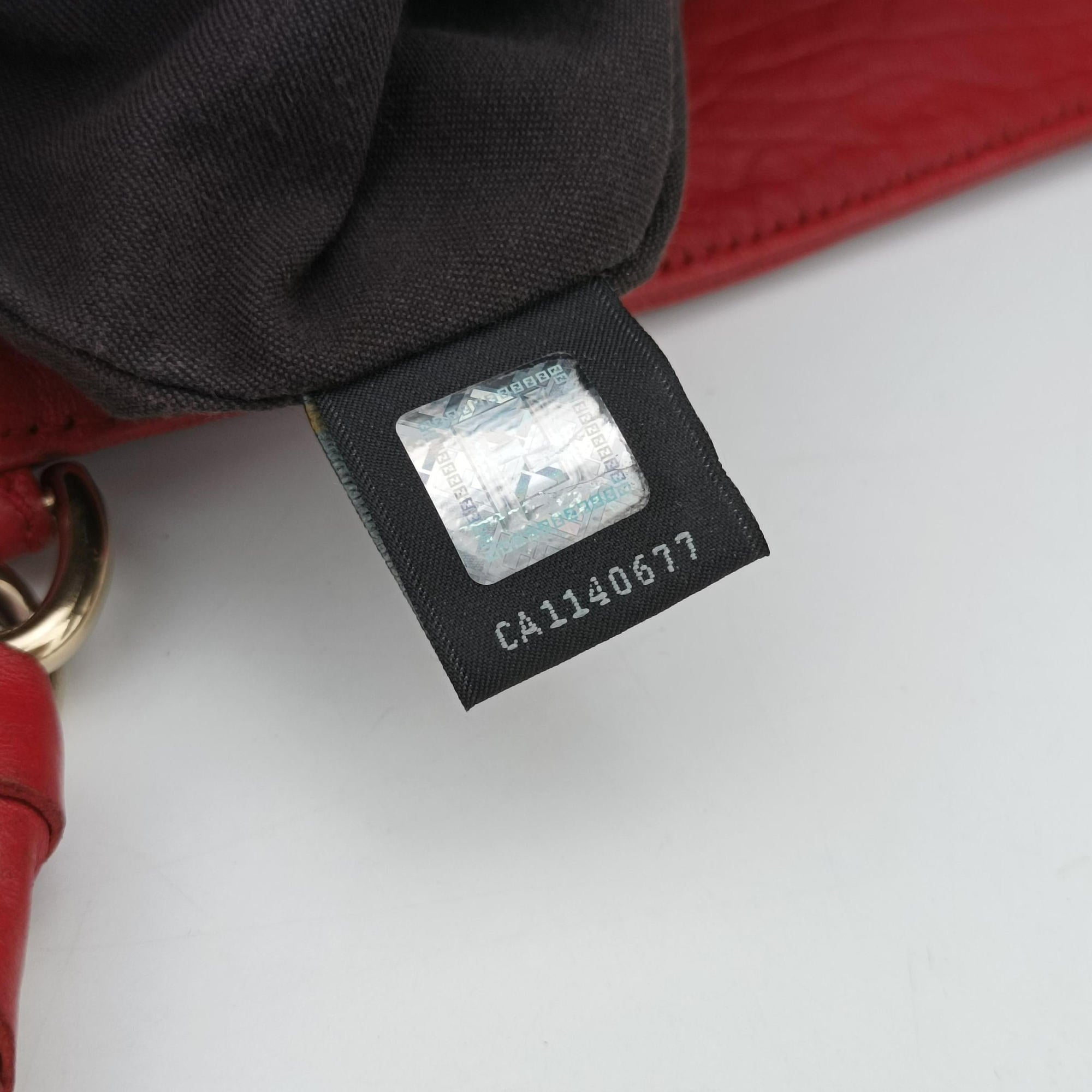 Secondhand Fendi Mia Red Leather 8BR616 shoulderbag | stylenewstar