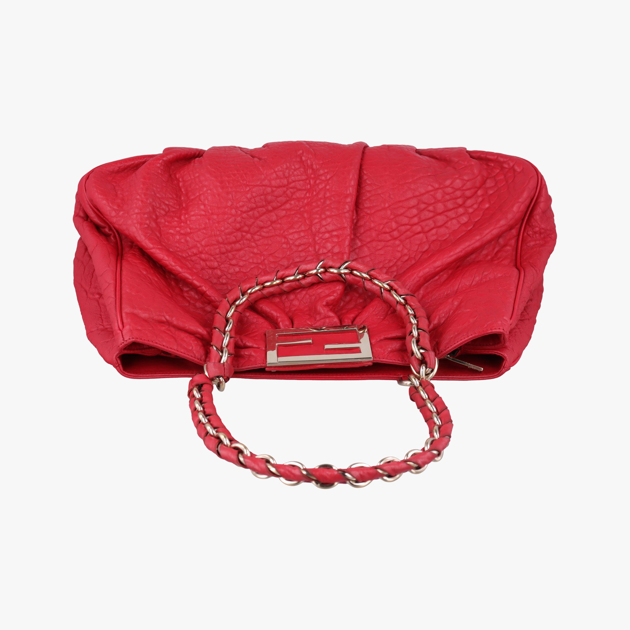 Secondhand Fendi Mia Red Leather 8BR616 shoulderbag | stylenewstar