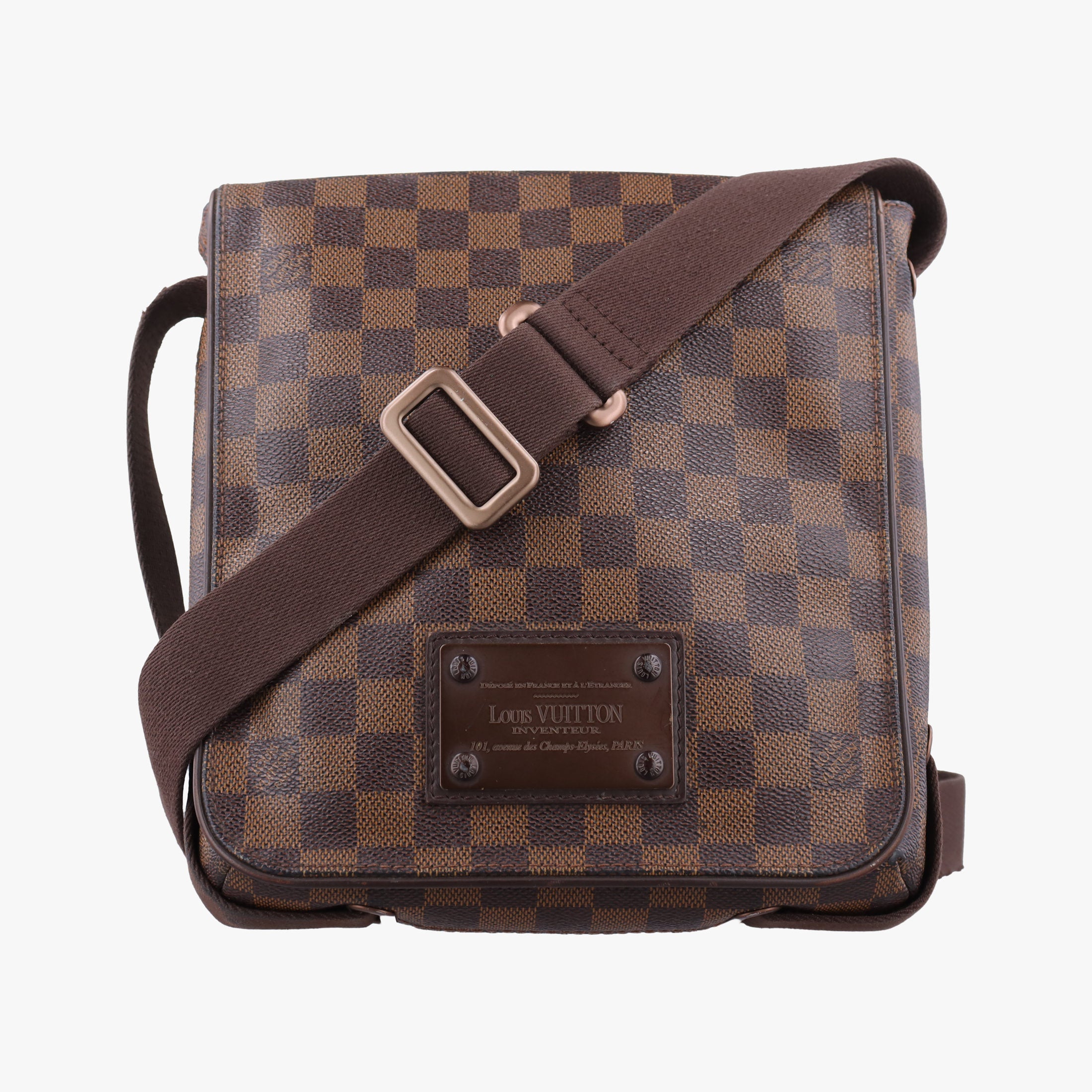 Secondhand Louis Vuitton BROOKLYN PM EBENE Damier Canvas N51210 shoulderbag | stylenewstar
