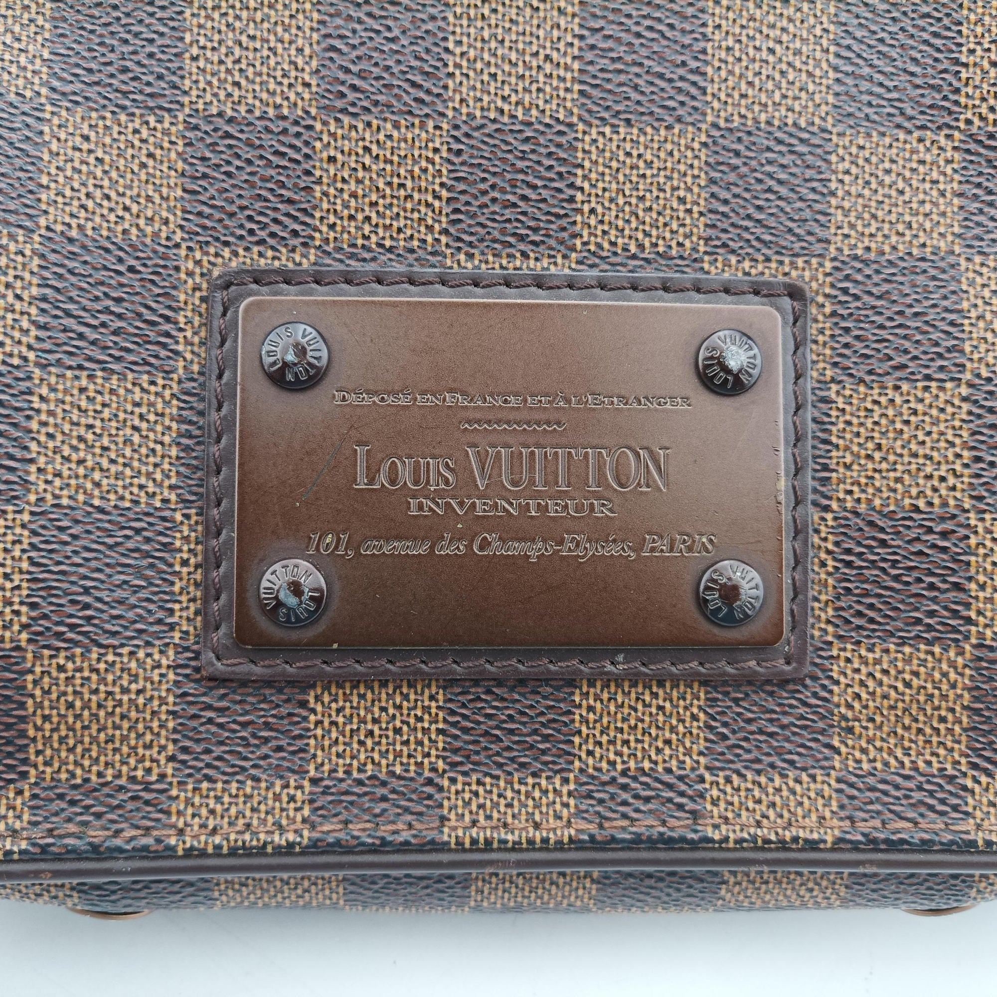Secondhand Louis Vuitton BROOKLYN PM EBENE Damier Canvas N51210 shoulderbag | stylenewstar