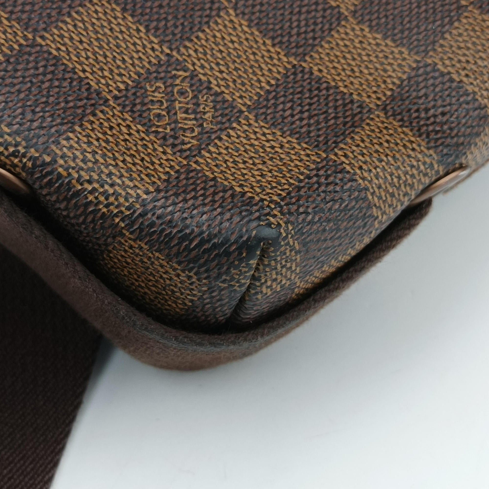 Secondhand Louis Vuitton BROOKLYN PM EBENE Damier Canvas N51210 shoulderbag | stylenewstar