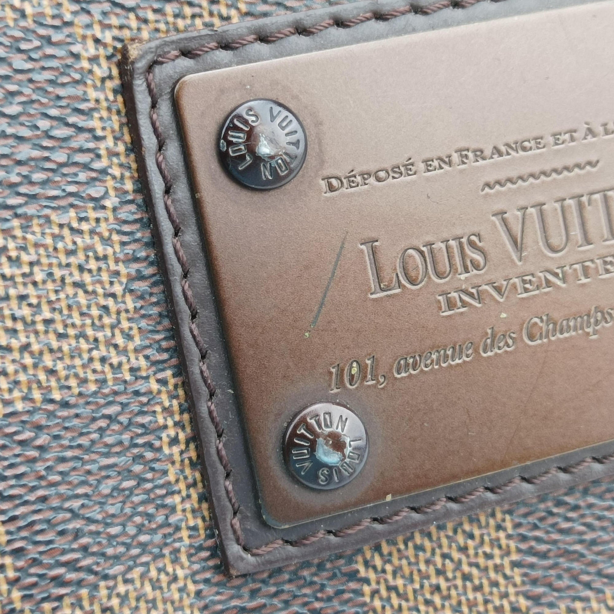 Secondhand Louis Vuitton BROOKLYN PM EBENE Damier Canvas N51210 shoulderbag | stylenewstar