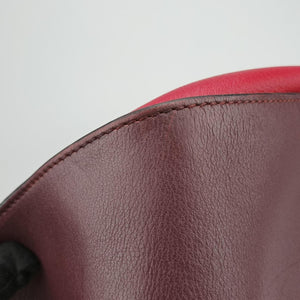 Pre-owned Loewe hammock Red×burgundy leather  shoulderbag | stylenewstar