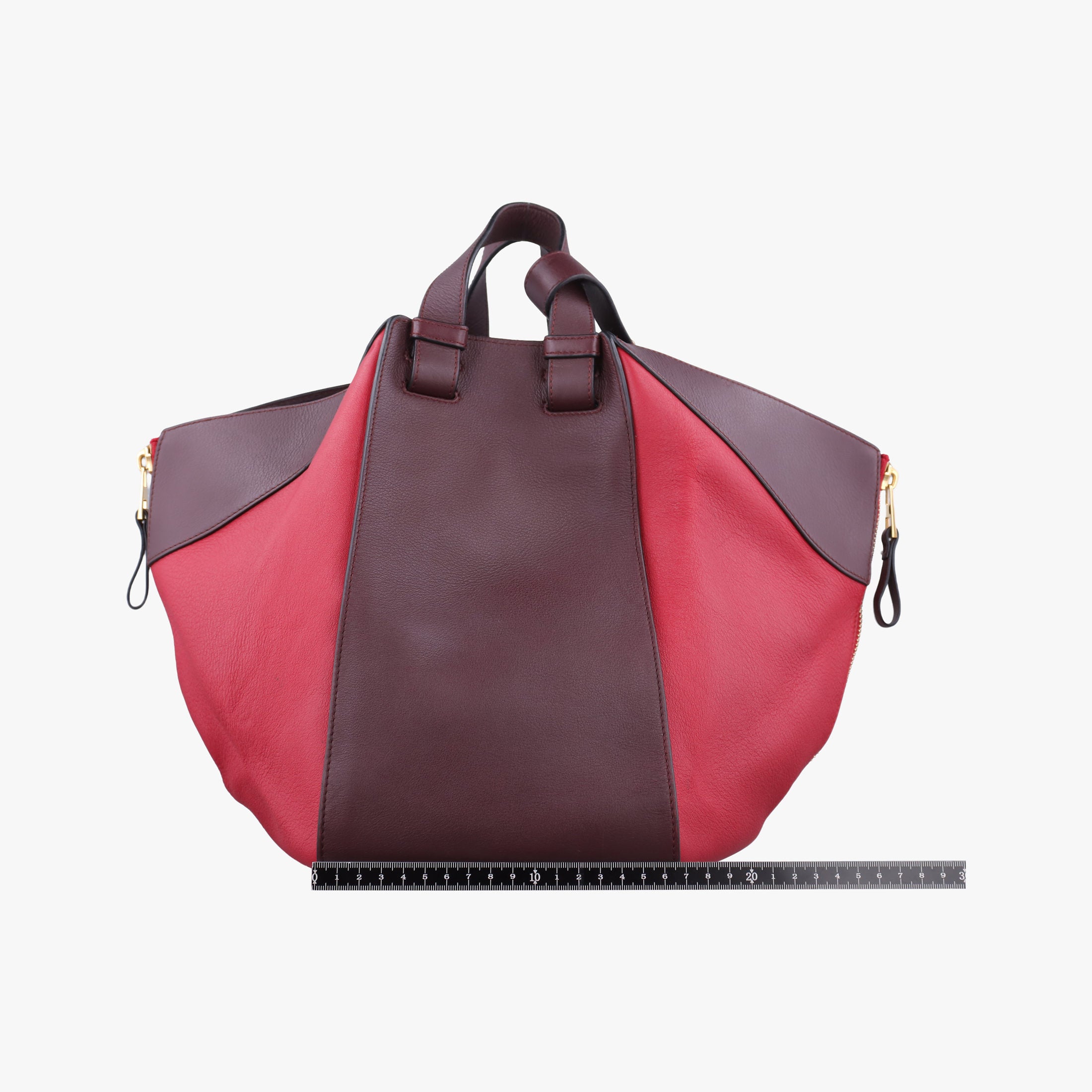 Pre-owned Loewe hammock Red×burgundy leather  shoulderbag | stylenewstar