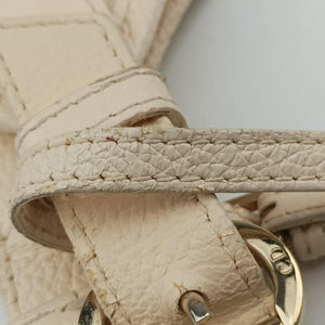 Pre-owned Christian Dior Cannage Bee Beige Leather  handbag | stylenewstar