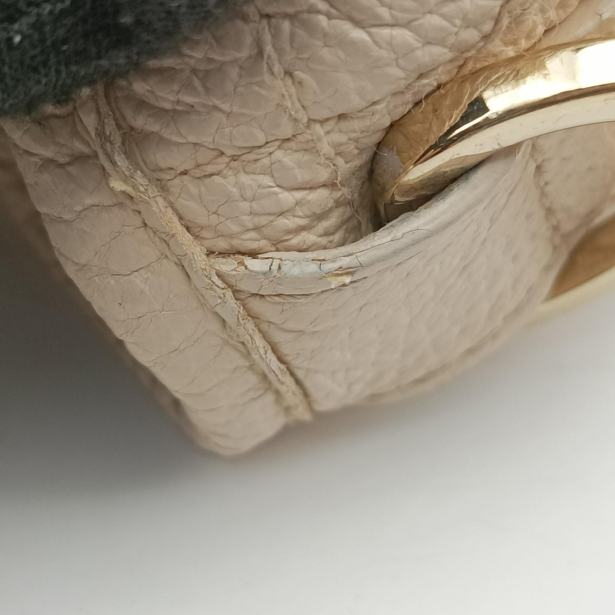 Pre-owned Christian Dior Cannage Bee Beige Leather  handbag | stylenewstar
