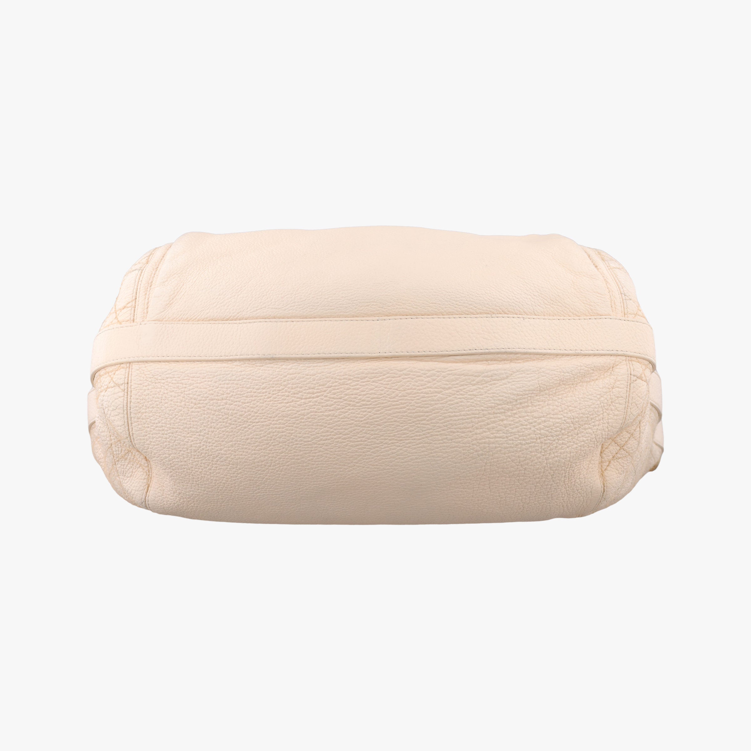 Pre-owned Christian Dior Cannage Bee Beige Leather  handbag | stylenewstar