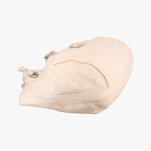 Pre-owned Christian Dior Cannage Bee Beige Leather  handbag | stylenewstar