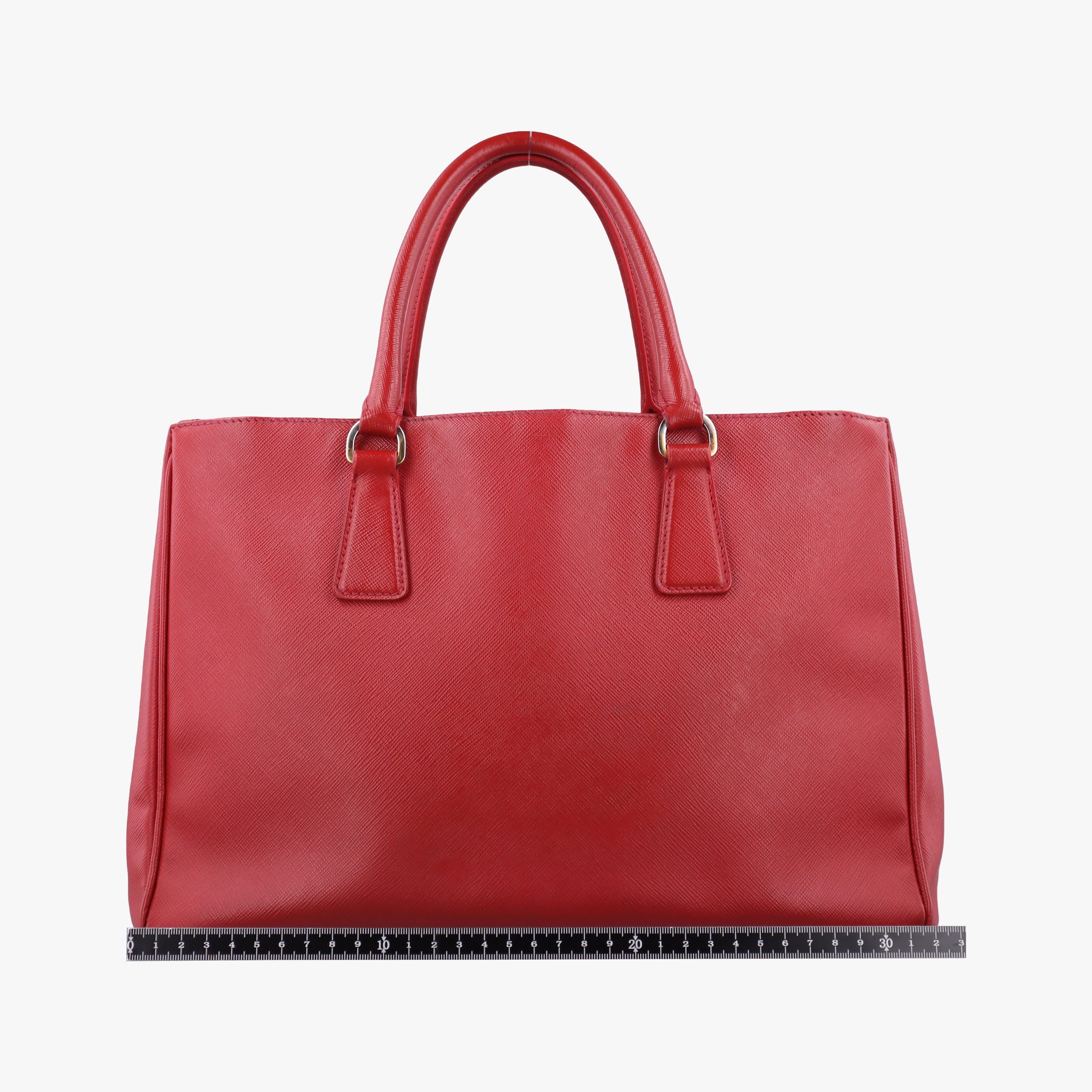 Pre-owned Prada Galleria Red SAFFIANO Leather BN1786 handbag | stylenewstar