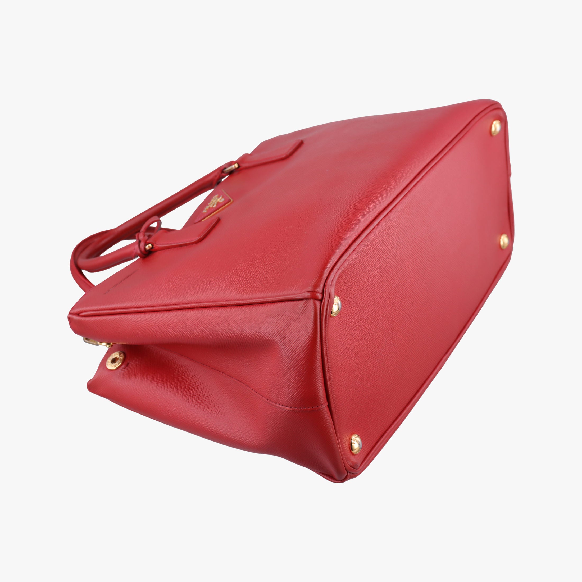 Pre-owned Prada Galleria Red SAFFIANO Leather BN1786 handbag | stylenewstar