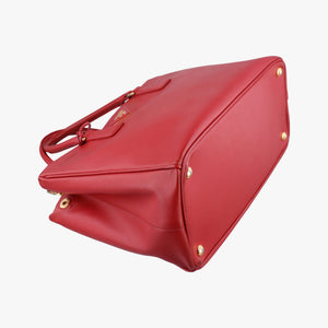 Pre-owned Prada Galleria Red SAFFIANO Leather BN1786 handbag | stylenewstar