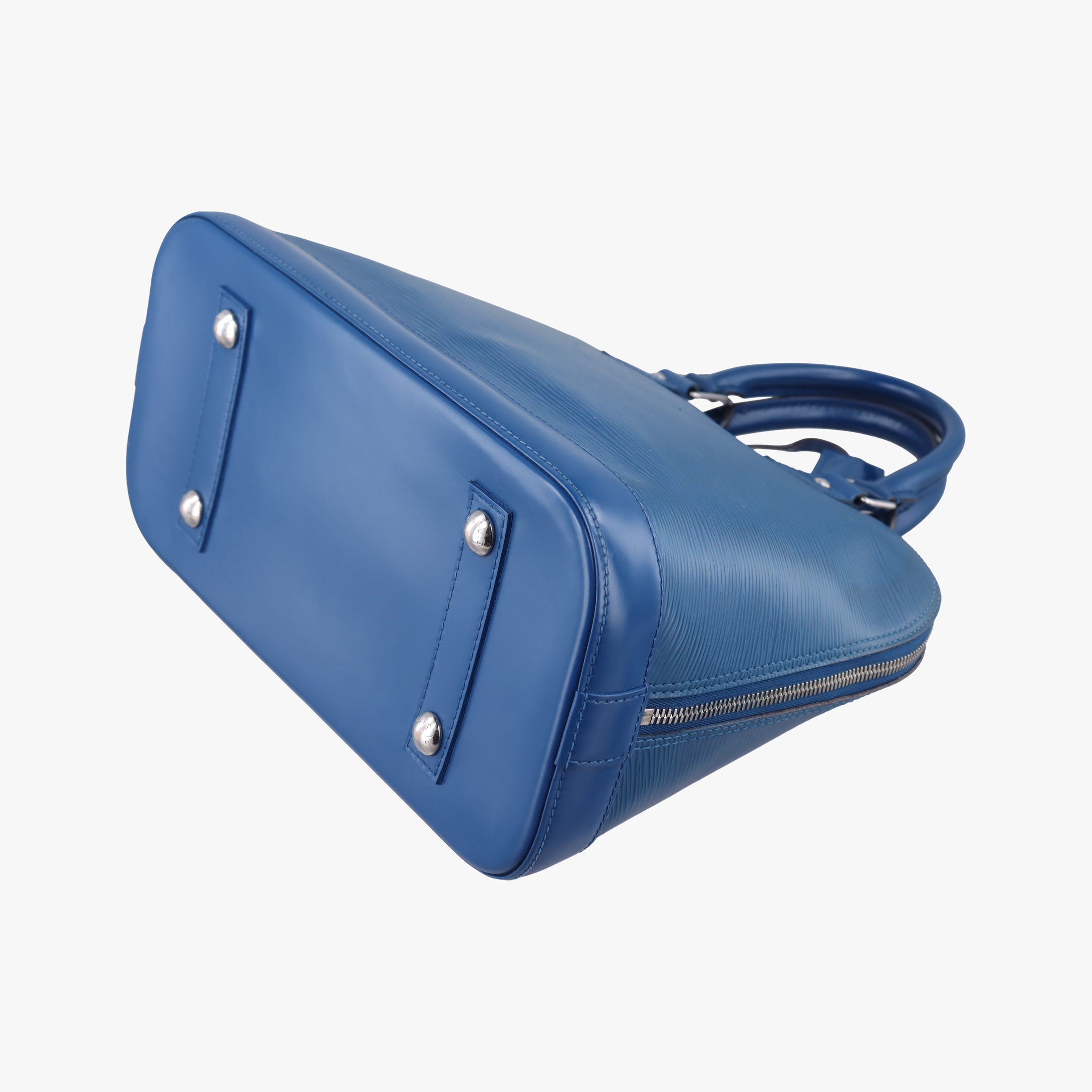 Pre-owned Louis Vuitton Alma PM Toledo Blue Epi M52145 handbag | stylenewstar