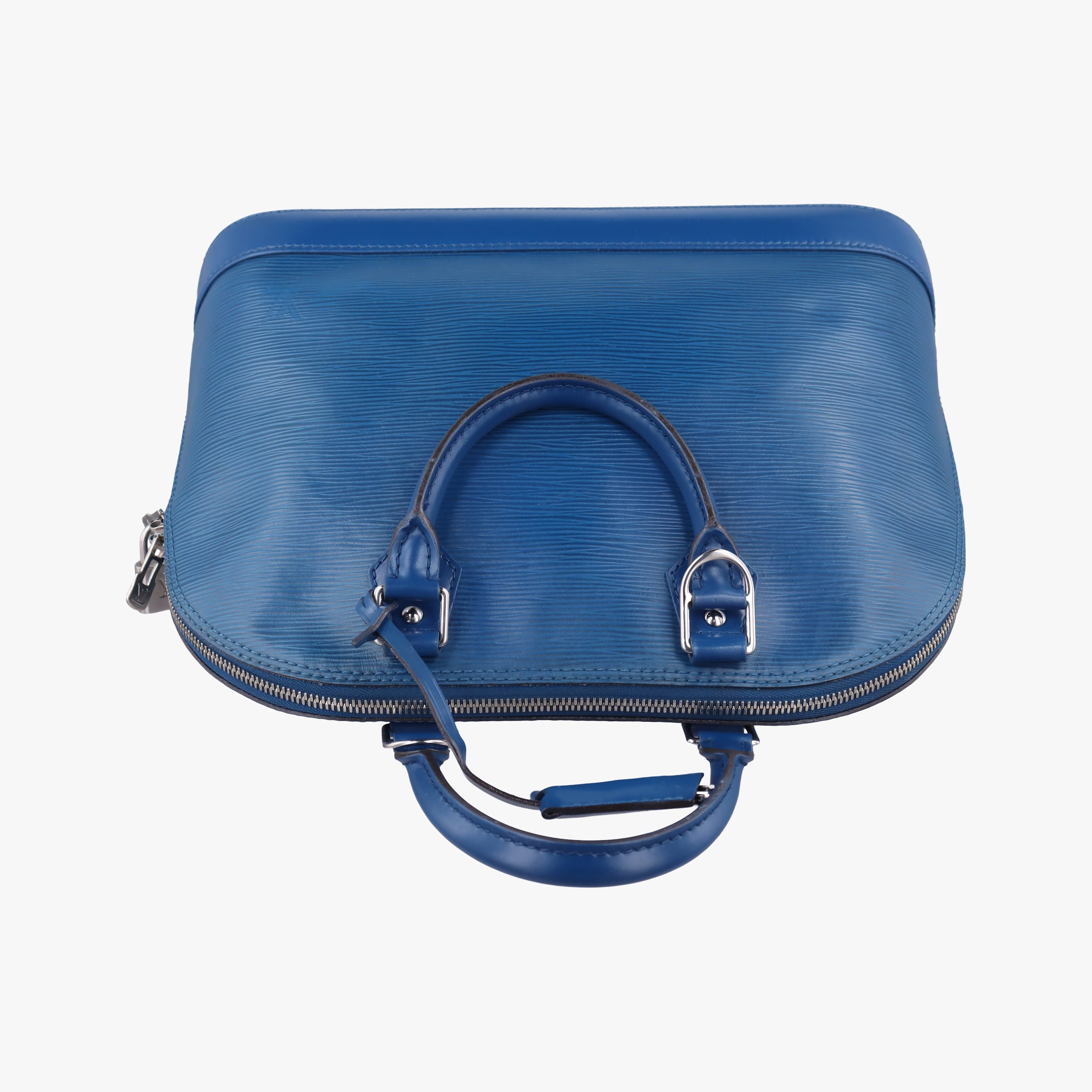 Pre-owned Louis Vuitton Alma PM Toledo Blue Epi M52145 handbag | stylenewstar