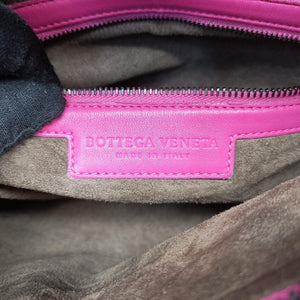 Pre-owned Bottega Veneta Intrecciato Rose lambskin  handbag | stylenewstar