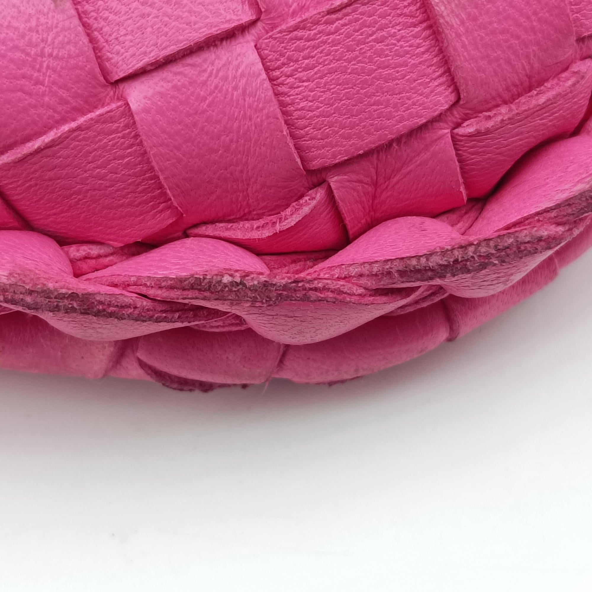 Pre-owned Bottega Veneta Intrecciato Rose lambskin  handbag | stylenewstar