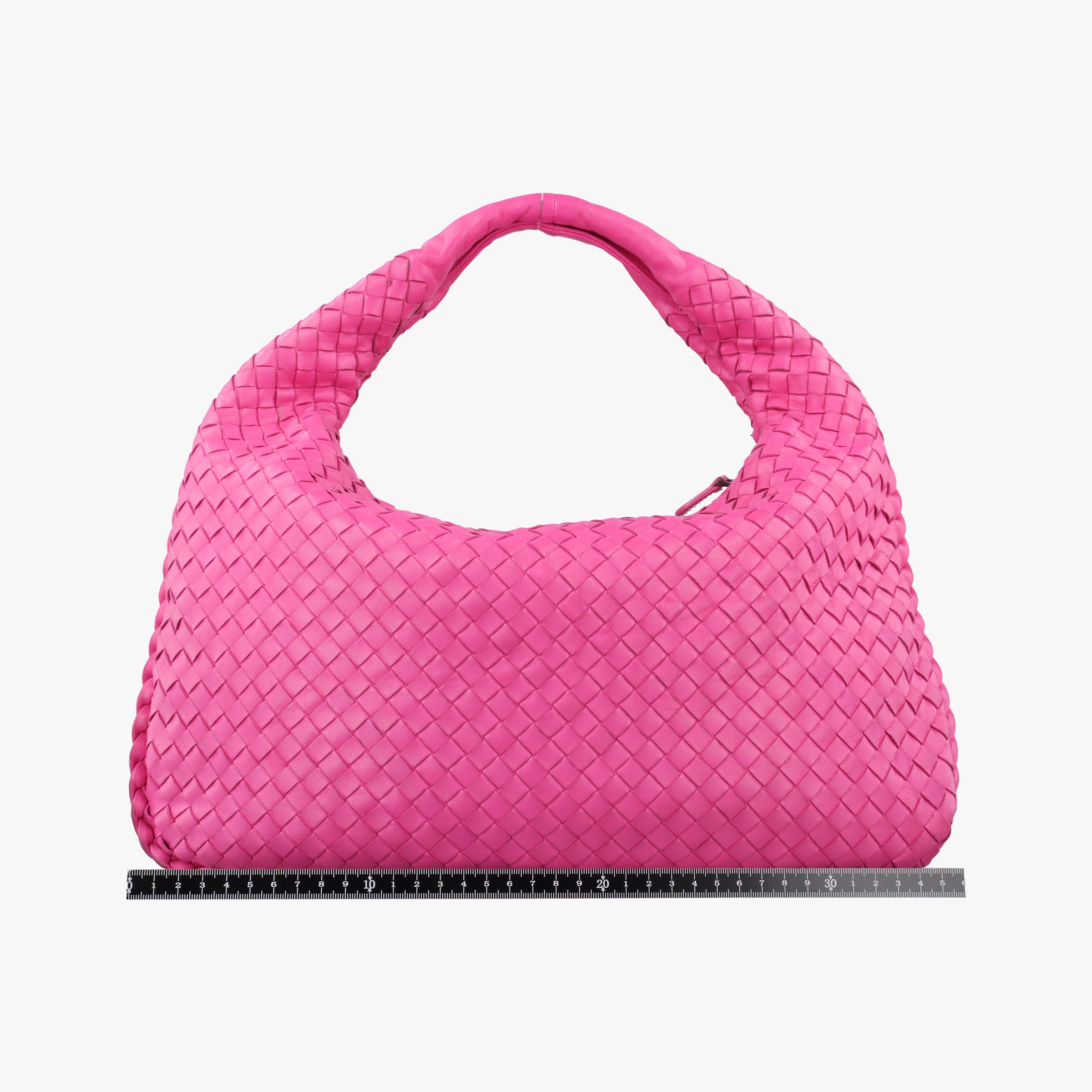 Pre-owned Bottega Veneta Intrecciato Rose lambskin  handbag | stylenewstar