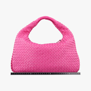 Pre-owned Bottega Veneta Intrecciato Rose lambskin  handbag | stylenewstar