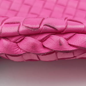 Pre-owned Bottega Veneta Intrecciato Rose lambskin  handbag | stylenewstar