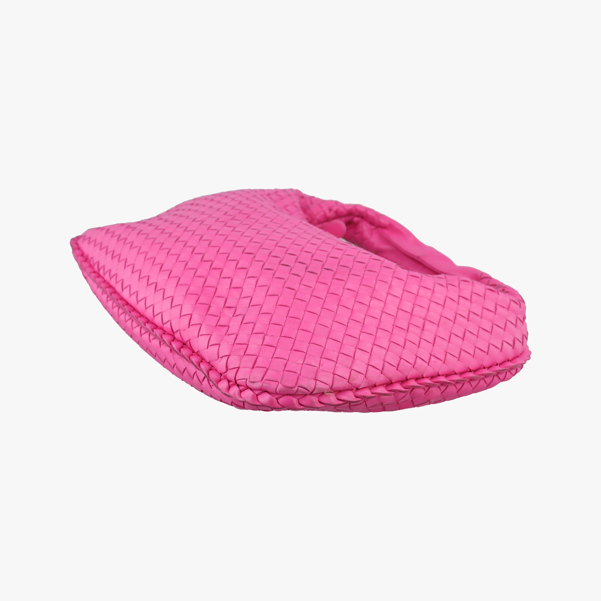 Pre-owned Bottega Veneta Intrecciato Rose lambskin  handbag | stylenewstar
