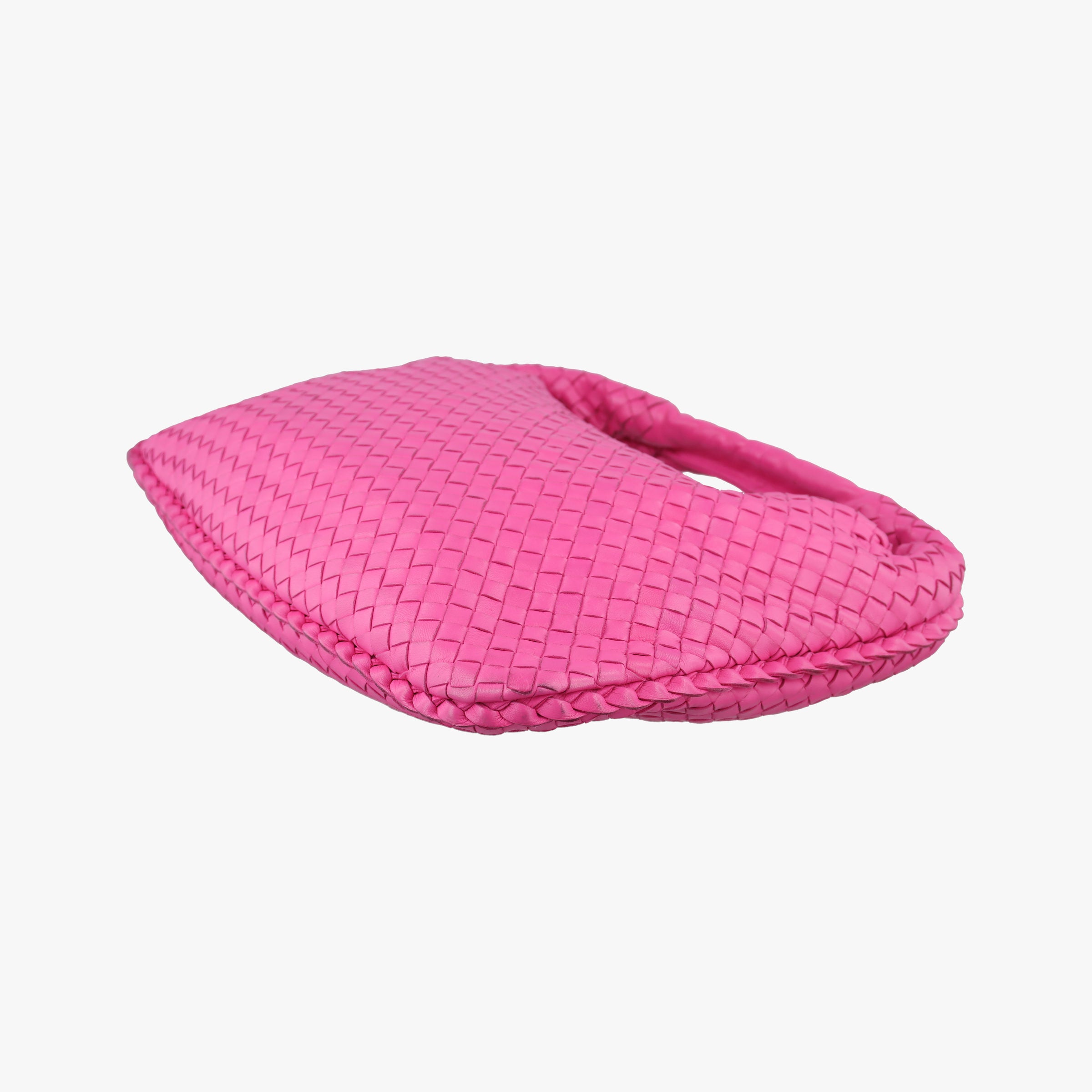 Pre-owned Bottega Veneta Intrecciato Rose lambskin  handbag | stylenewstar