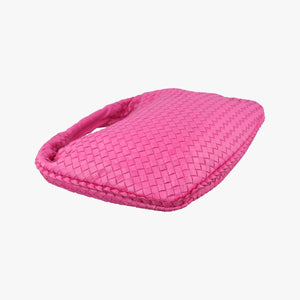 Pre-owned Bottega Veneta Intrecciato Rose lambskin  handbag | stylenewstar